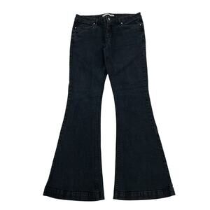 Karen Millen women’s black flare wide legs jeans